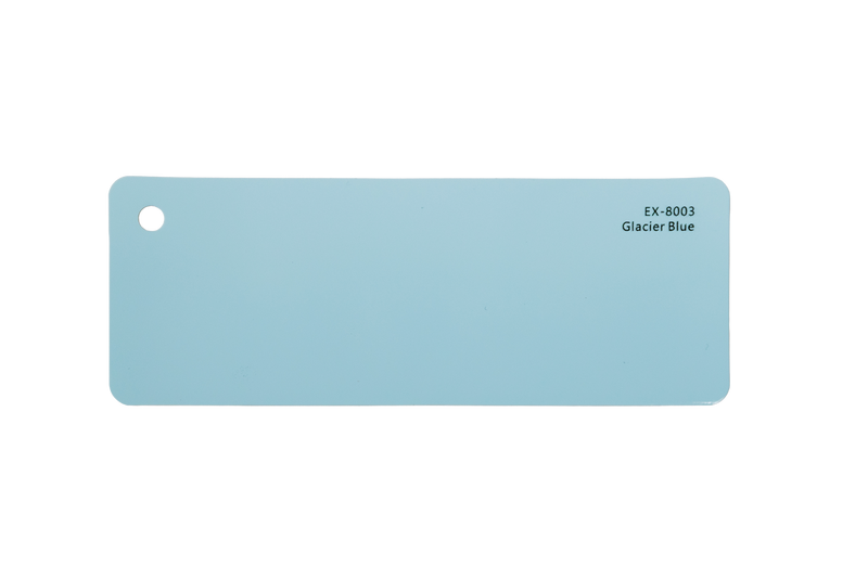 Premium PPF colour swatch in Glacier Blue - Ozone Shield