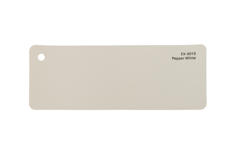 Premium PPF colour swatch in Pepper White - Ozone Shield
