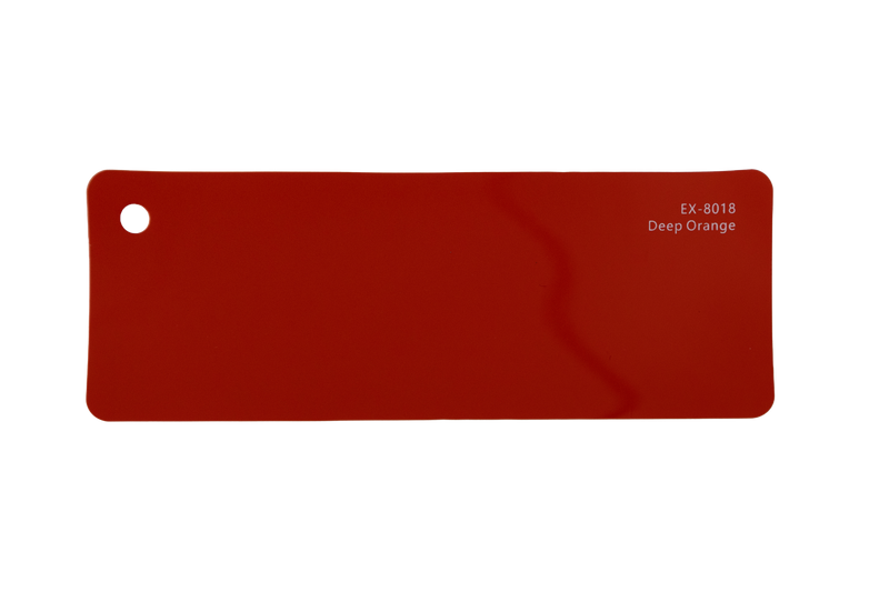 Premium PPF colour swatch in Deep Orange - Ozone Shield