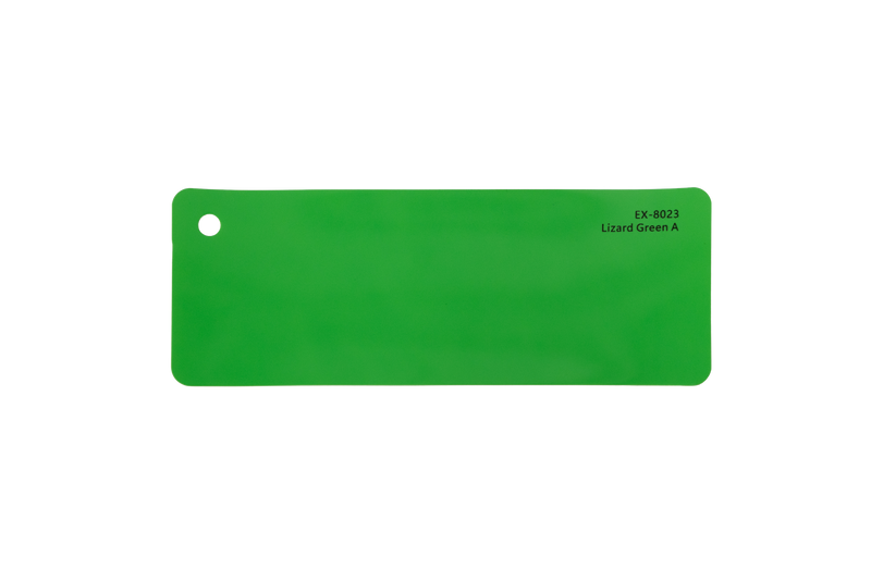 Premium PPF colour swatch in Lizard Green A - Ozone Shield