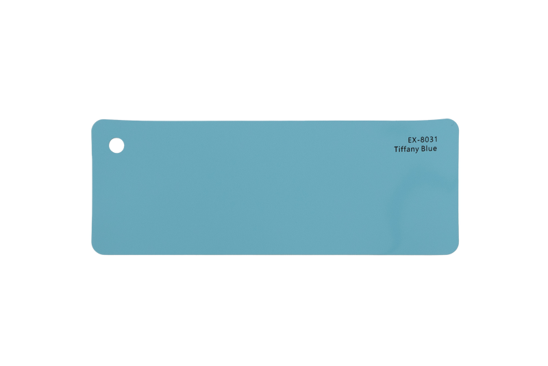 Premium PPF colour swatch in Tiffany Blue - Ozone Shield