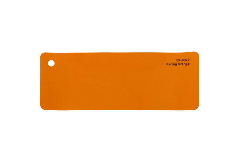 Premium PPF colour swatch in Racing Orange - Ozone Shield