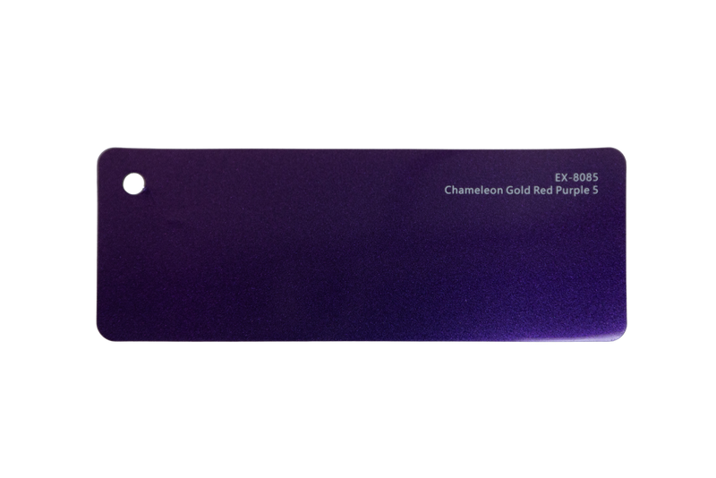 Premium PPF colour swatch in Chameleon Gold Red Purple - Ozone Shield