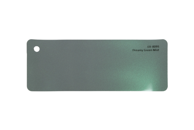 Premium PPF colour swatch in Dreamy Green Mist - Ozone Shield