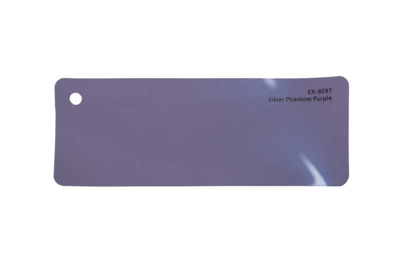 Premium PPF colour swatch in Silver Phantom Purple - Ozone Shield