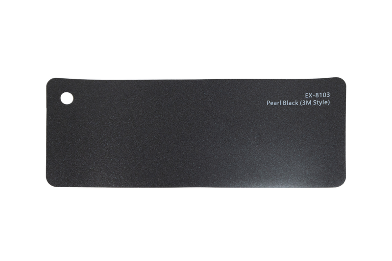 Premium PPF colour swatch in Pearl Black 3M Style - Ozone Shield
