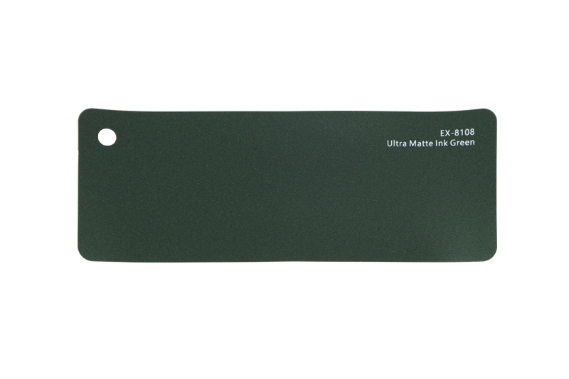 Premium PPF colour swatch in Ultra Matte Ink Green - Ozone Shield