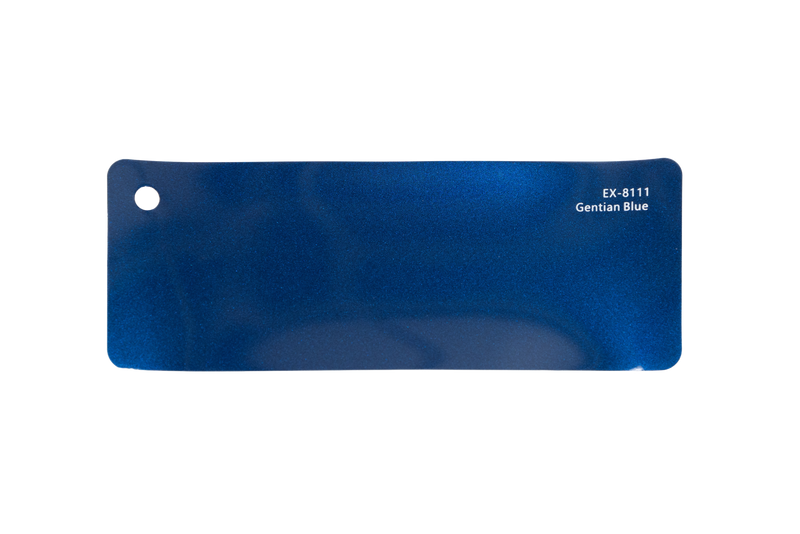 Premium PPF colour swatch in Gentian Blue - Ozone Shield
