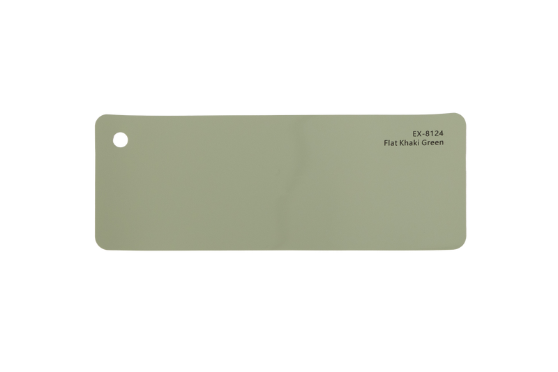 Premium PPF colour swatch in Flat Khaki Green - Ozone Shield
