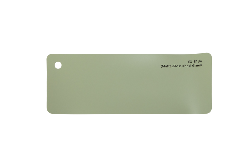 Premium PPF colour swatch in Matte Gloss Khaki Green - Ozone Shield