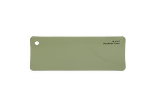 Premium PPF colour swatch in Gloss Khaki Green - Ozone Shield
