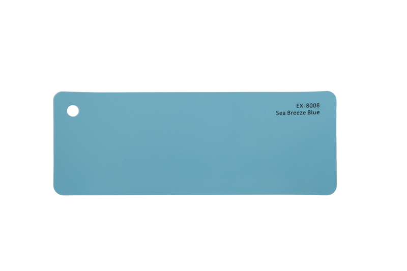 Premium PPF colour swatch in Sea Breeze Blue - Ozone Shield