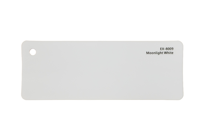 Premium PPF colour swatch in Moonlight White - Ozone Shield
