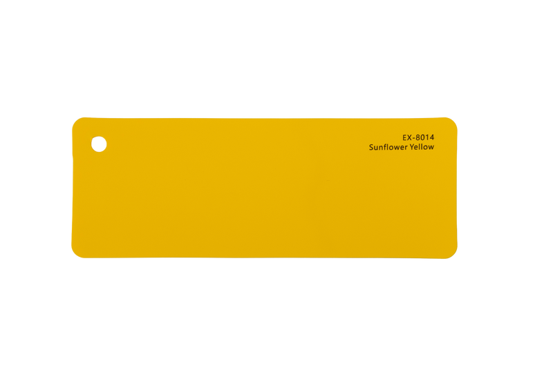 Premium PPF colour swatch in Sunflower Yellow - Ozone Shield