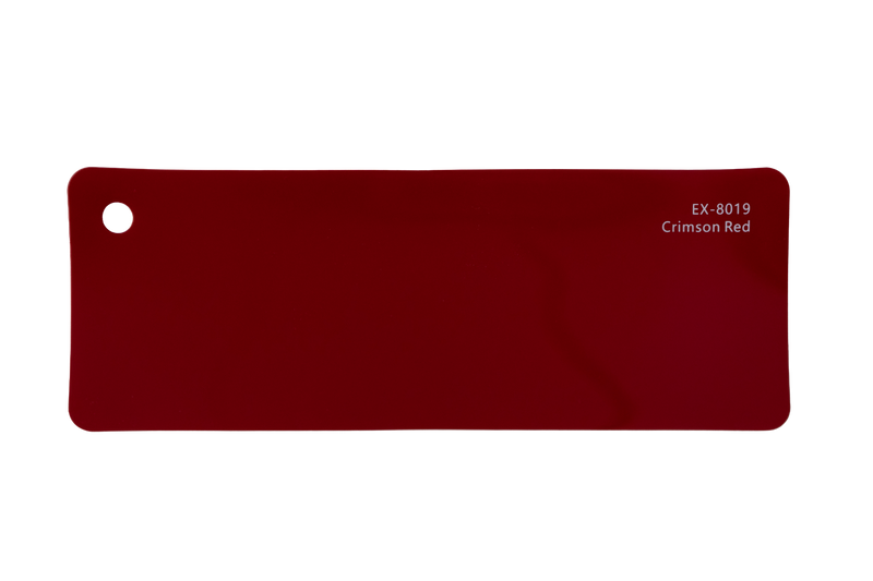 Premium PPF colour swatch in Crimson Red - Ozone Shield
