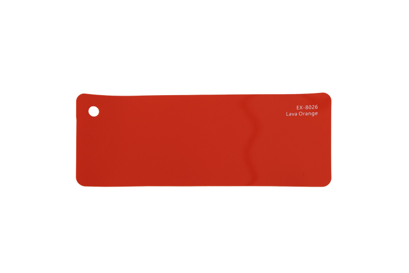 Premium PPF colour swatch in Lava Orange - Ozone Shield
