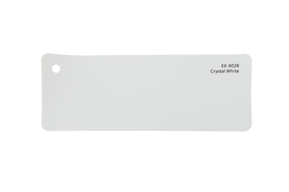 Premium PPF colour swatch in Crystal White - Ozone Shield