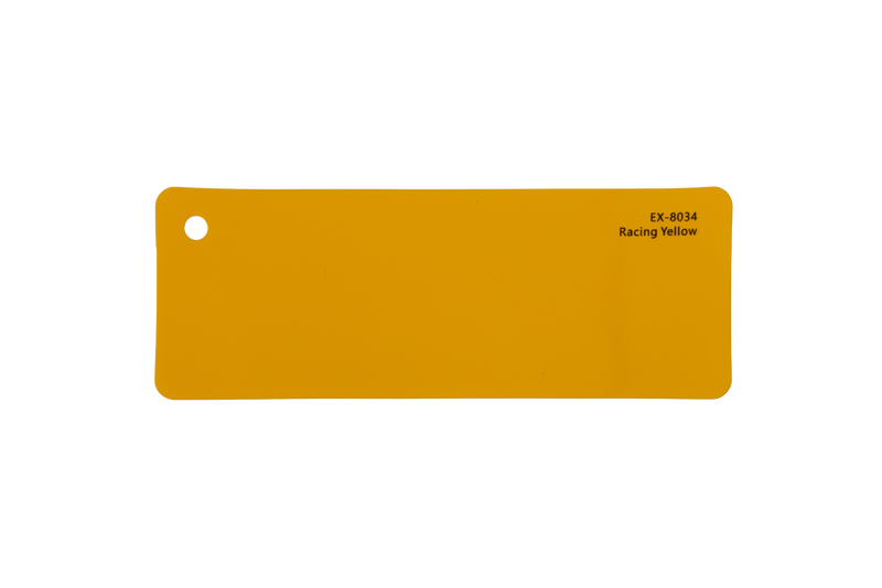 Premium PPF colour swatch in Racing Yellow - Ozone Shield