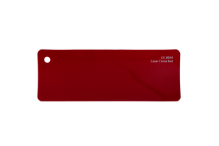 Premium PPF colour swatch in Laser China Red - Ozone Shield