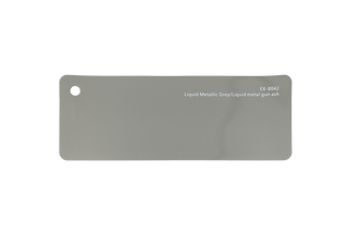 Premium PPF colour swatch in Liquid Metallic Grey Liquid metal gun ash - Ozone Shield