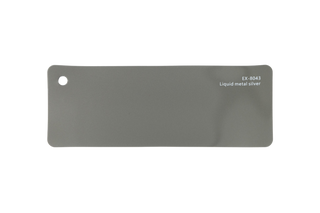 Premium PPF colour swatch in Liquid metal silver - Ozone Shield