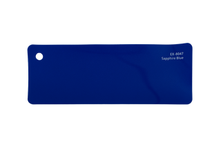 Premium PPF colour swatch in Sapphire Blue - Ozone Shield