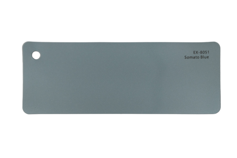 Premium PPF colour swatch in Somato Blue - Ozone Shield