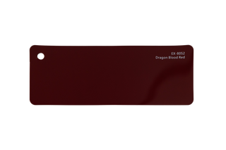 Premium PPF colour swatch in Dragon Blood Red - Ozone Shield