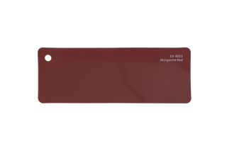 Premium PPF colour swatch in Morganite Red - Ozone Shield
