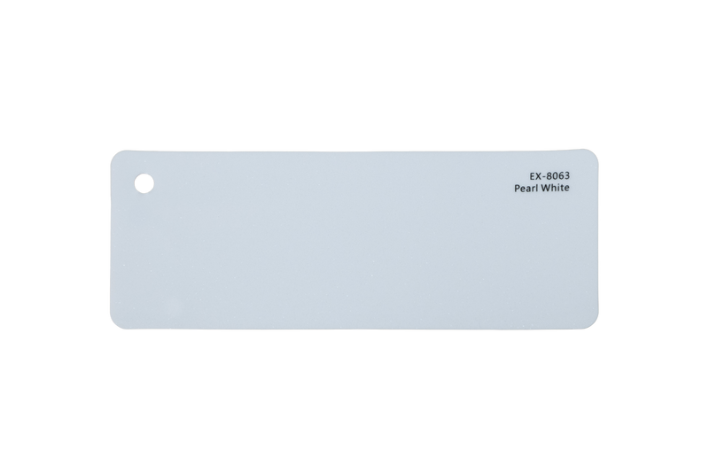 Premium PPF colour swatch in Pearl White - Ozone Shield