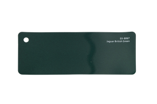 Premium PPF colour swatch in Jaguar British Green - Ozone Shield