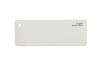 Premium PPF colour swatch in Metallic White - Ozone Shield