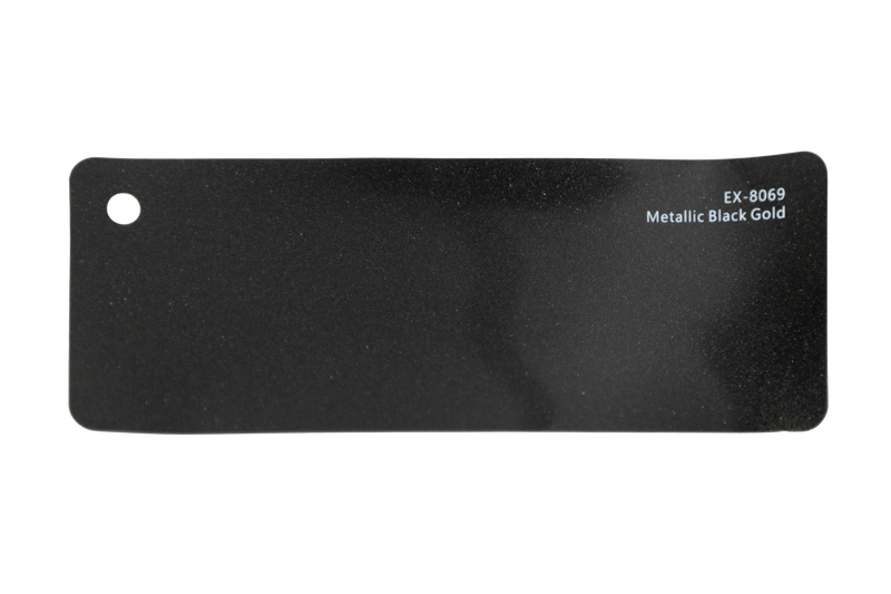 Premium PPF colour swatch in Metallic Black Gold - Ozone Shield