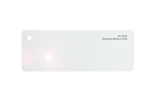 Premium PPF colour swatch in Diamond White to Red - Ozone Shield