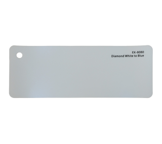 Premium PPF colour swatch in Diamond White to Blue - Ozone Shield
