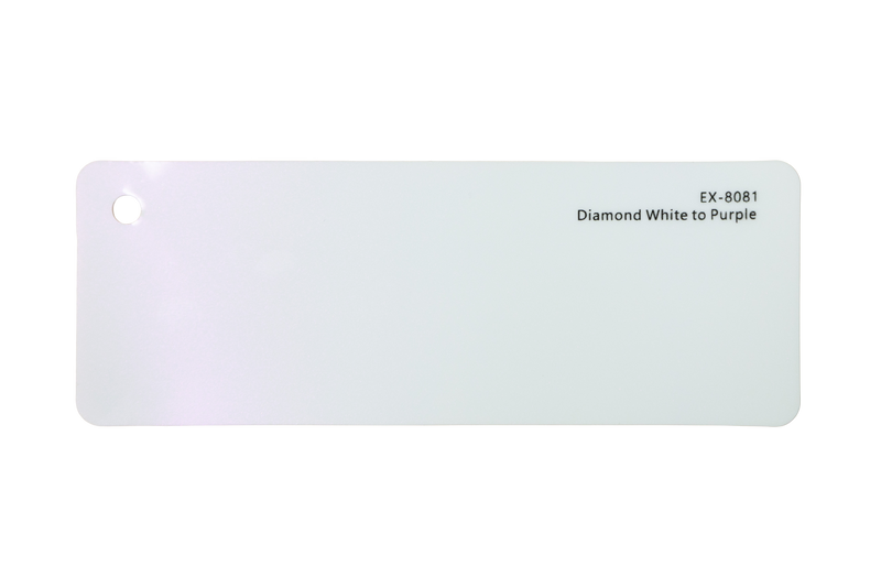 Premium PPF colour swatch in Diamond White to Purple - Ozone Shield