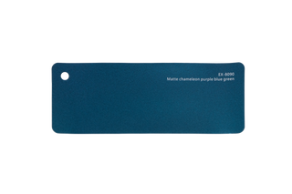 Premium PPF colour swatch in Matte chameleon purple blue green - Ozone Shield
