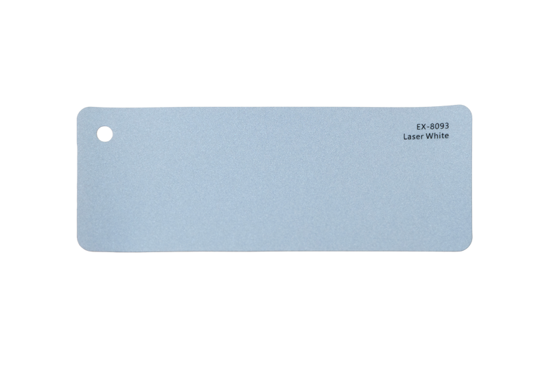 Premium PPF colour swatch in Laser White - Ozone Shield