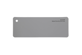 Premium PPF colour swatch in Matte Porsche Ash Grey - Ozone Shield
