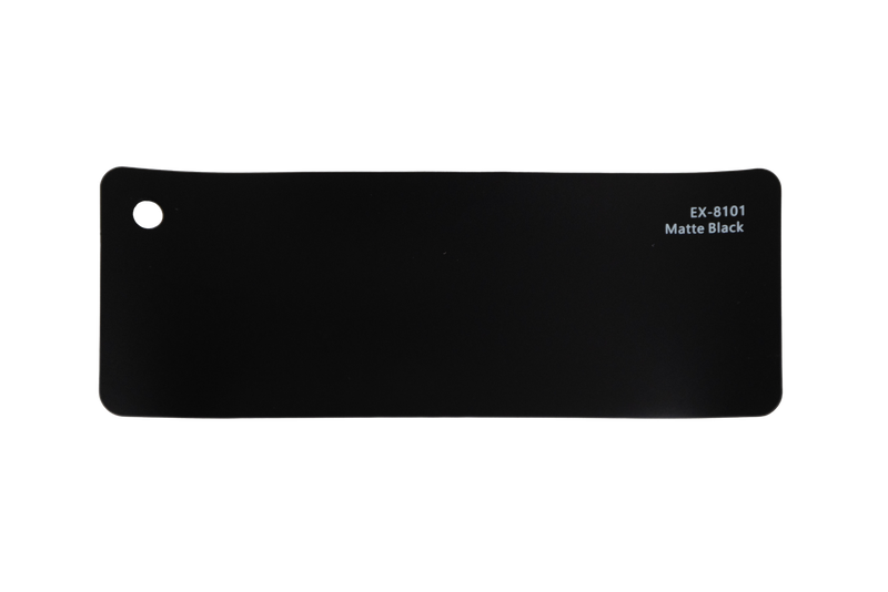 Premium PPF colour swatch in Matte Black - Ozone Shield