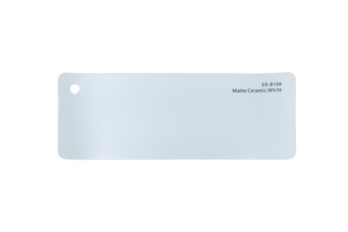 Premium PPF colour swatch in Matte Ceramic White - Ozone Shield