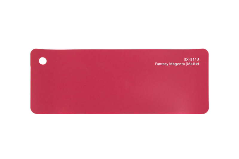 Premium PPF colour swatch in Fantasy Magenta Matte - Ozone Shield