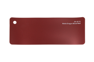 Premium PPF colour swatch in Matte Dragon Blood Red - Ozone Shield