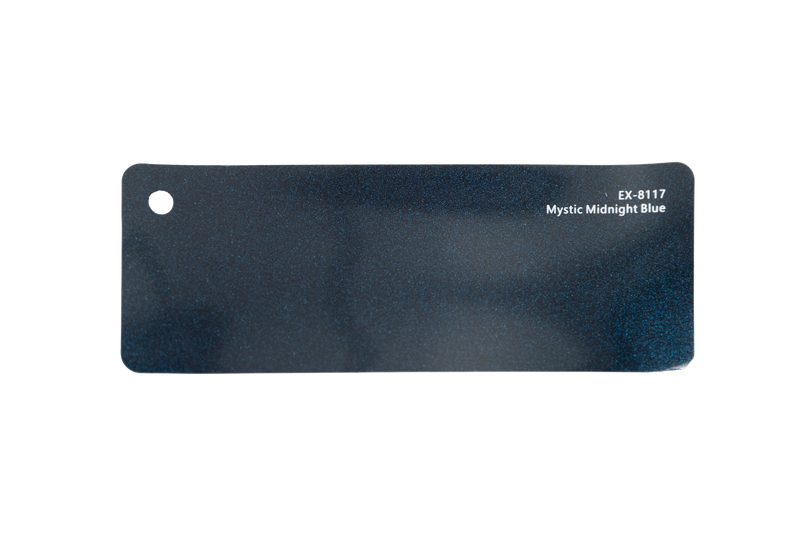 Premium PPF colour swatch in Mystic Midnight Blue - Ozone Shield