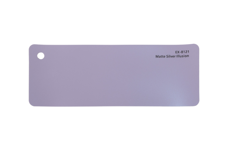 Premium PPF colour swatch in Matte Silver Illusion - Ozone Shield