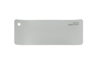 Premium PPF colour swatch in Matte GT Silver - Ozone Shield