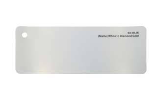 Premium PPF colour swatch in Matte White to Diamond Gold - Ozone Shield