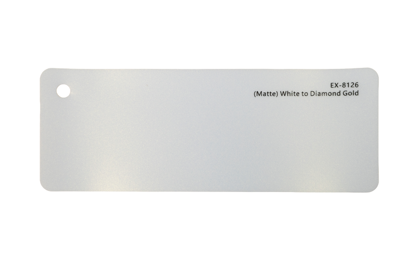 Premium PPF colour swatch in Matte White to Diamond Gold - Ozone Shield
