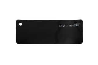 Premium PPF colour swatch in Casting Grade 175 Gloss Black - Ozone Shield