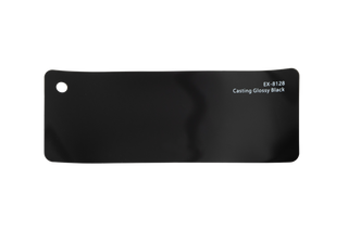 Premium PPF colour swatch in Casting Glossy Black - Ozone Shield